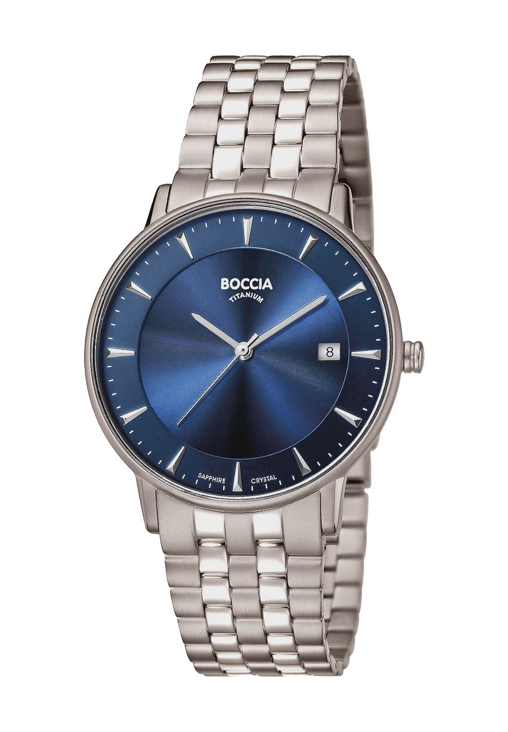 

Мужские часы Superslim Titanium 3607-03 BOCCIA, серебро