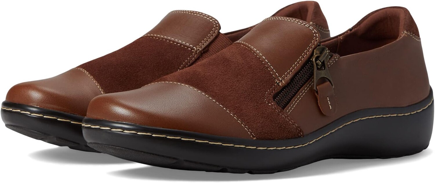 

Оксфорды Cora Harbor Clarks, цвет Dark Tan Combi