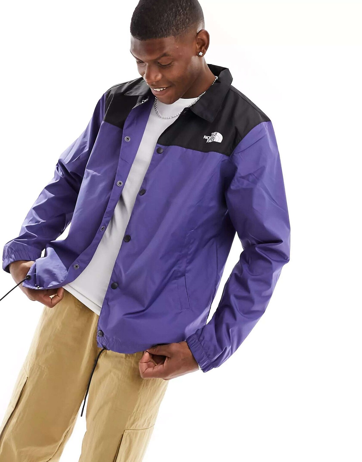 

Синяя и черная водоотталкивающая куртка The North Face, Черный