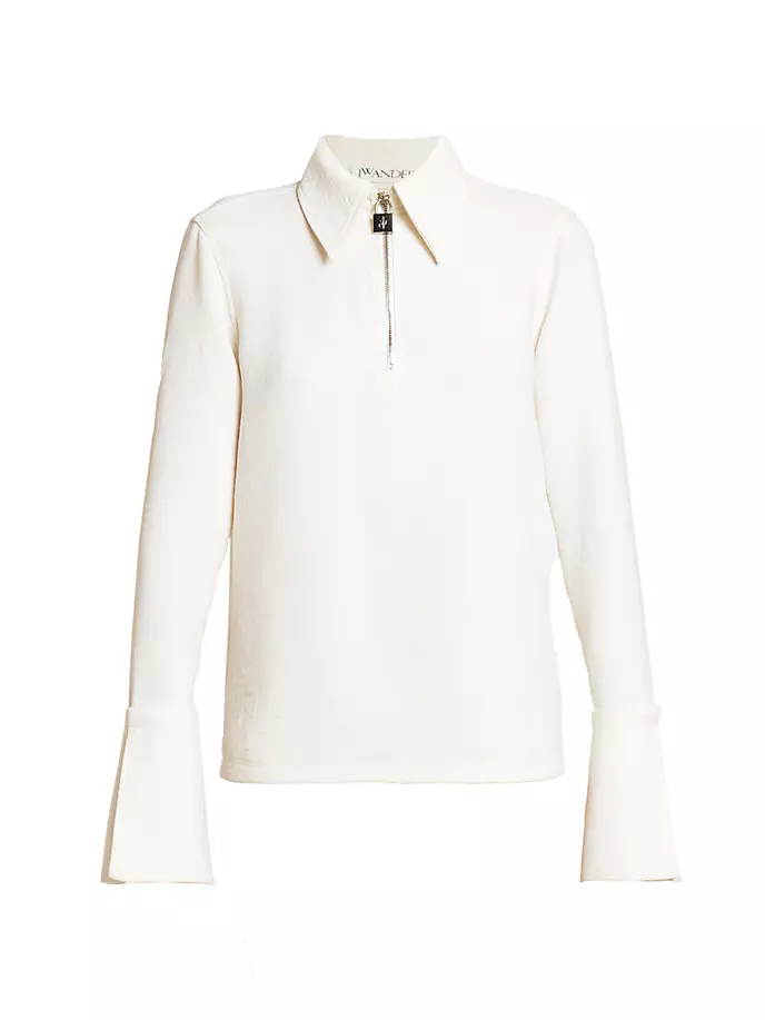 

Топ Henley с съемником навесного замка Jw Anderson, цвет off white