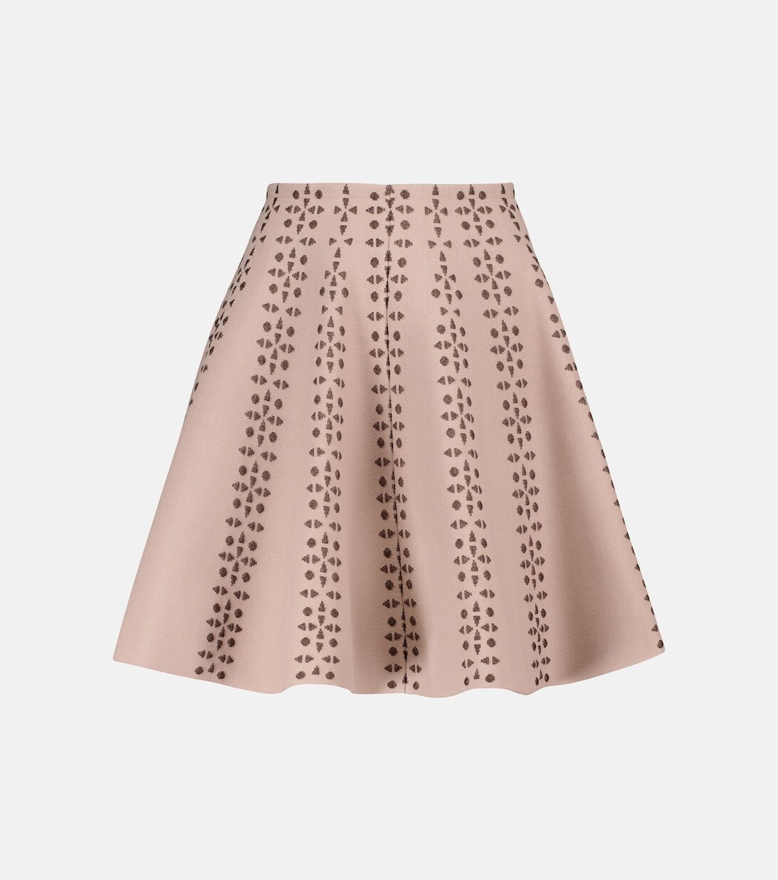 

Расклешенная жаккардовая мини-юбка ALAÏA, бежевый
