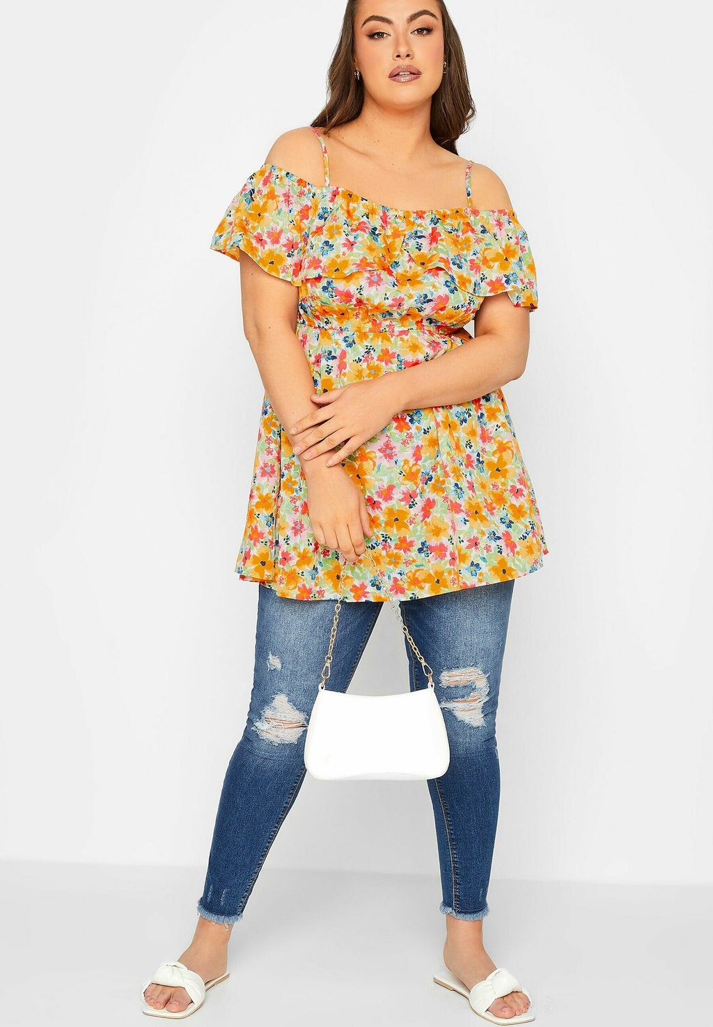 

Блузка Yours Clothing, синий