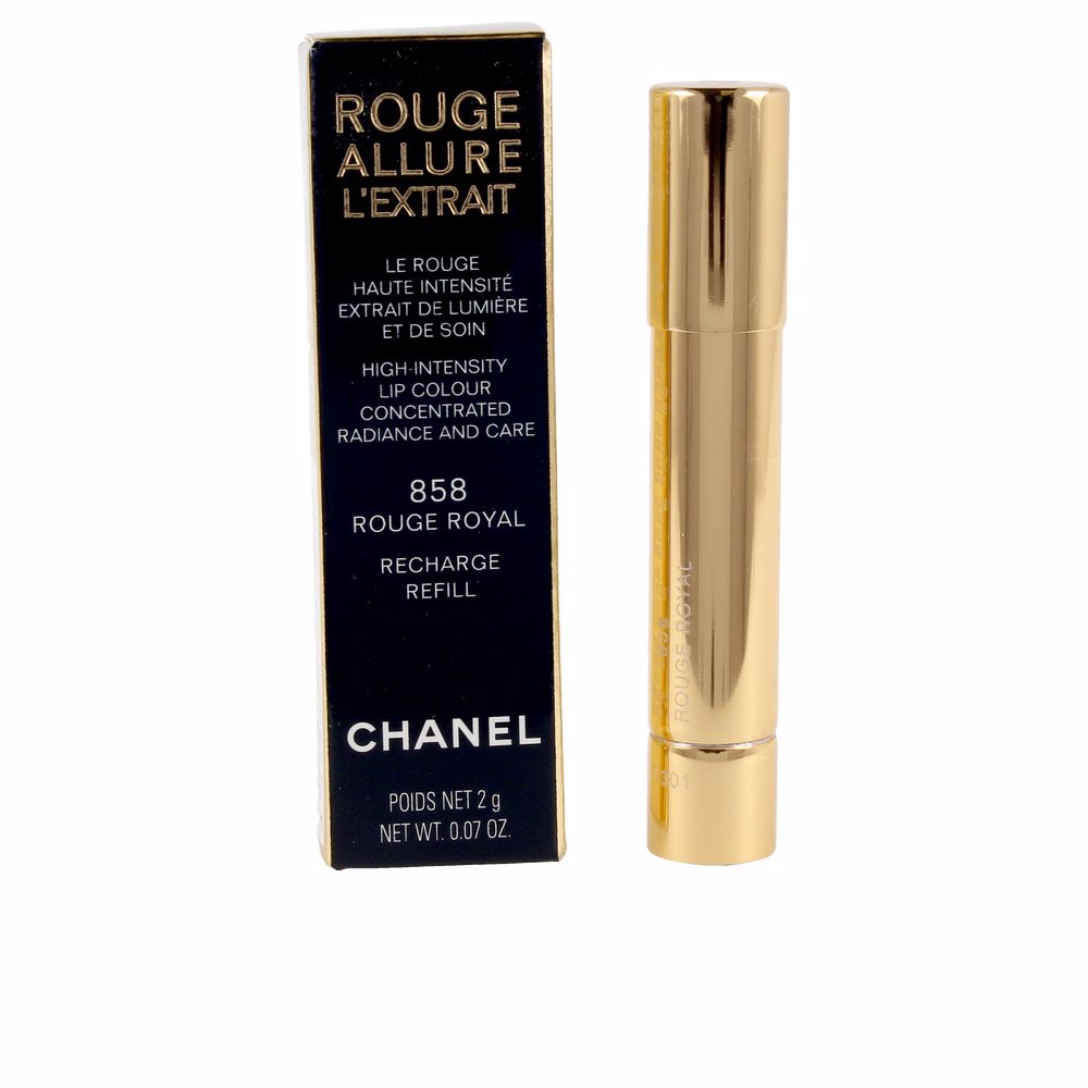 Губная помада Rouge allure l’extrait lipstick recharge Chanel, 1 шт, rouge royal-858 насыщенная помада для губ chanel rouge allure 3 5