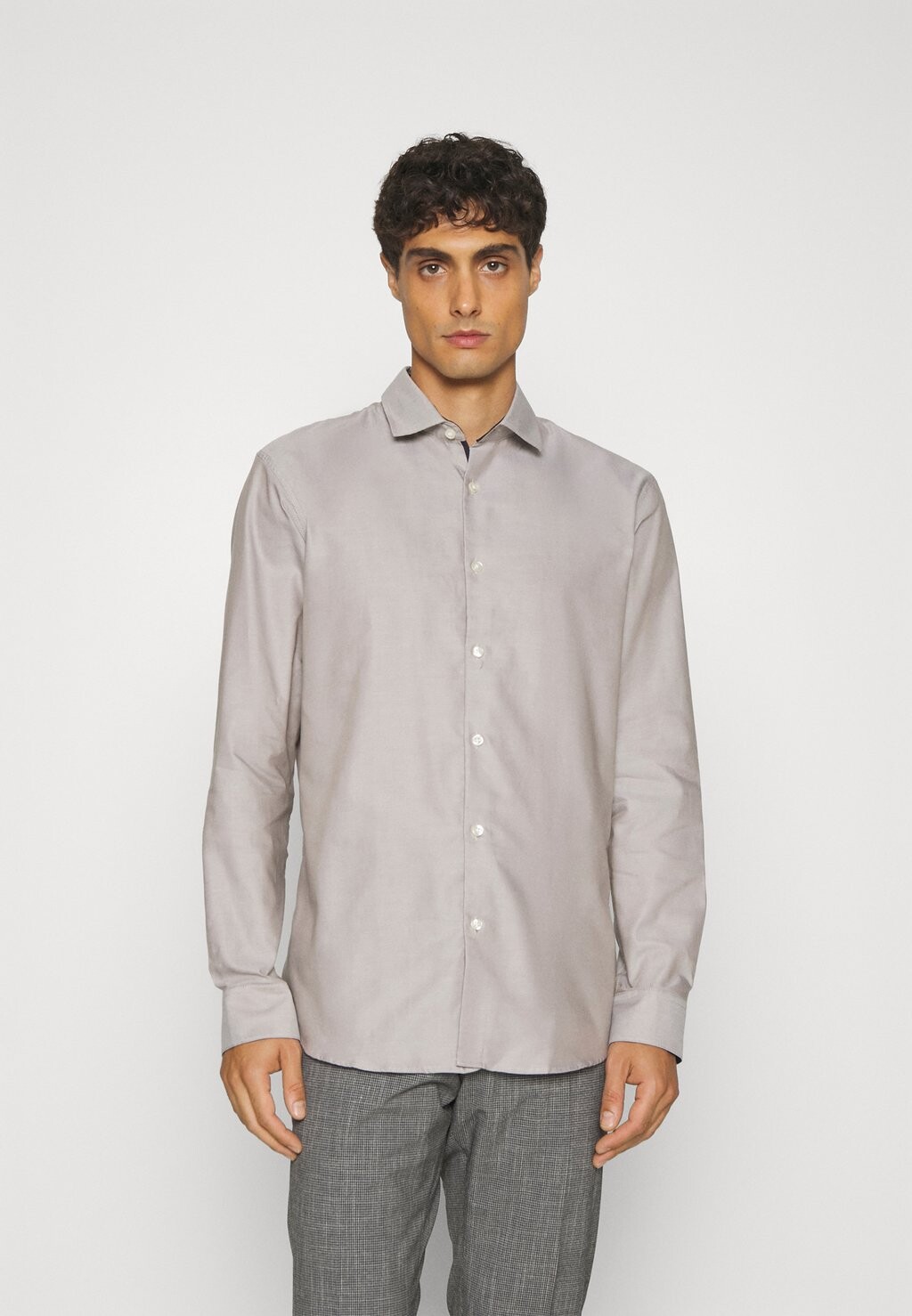 

Классическая рубашка Slhslimnew Mark Shirt Selected, цвет fallen rock