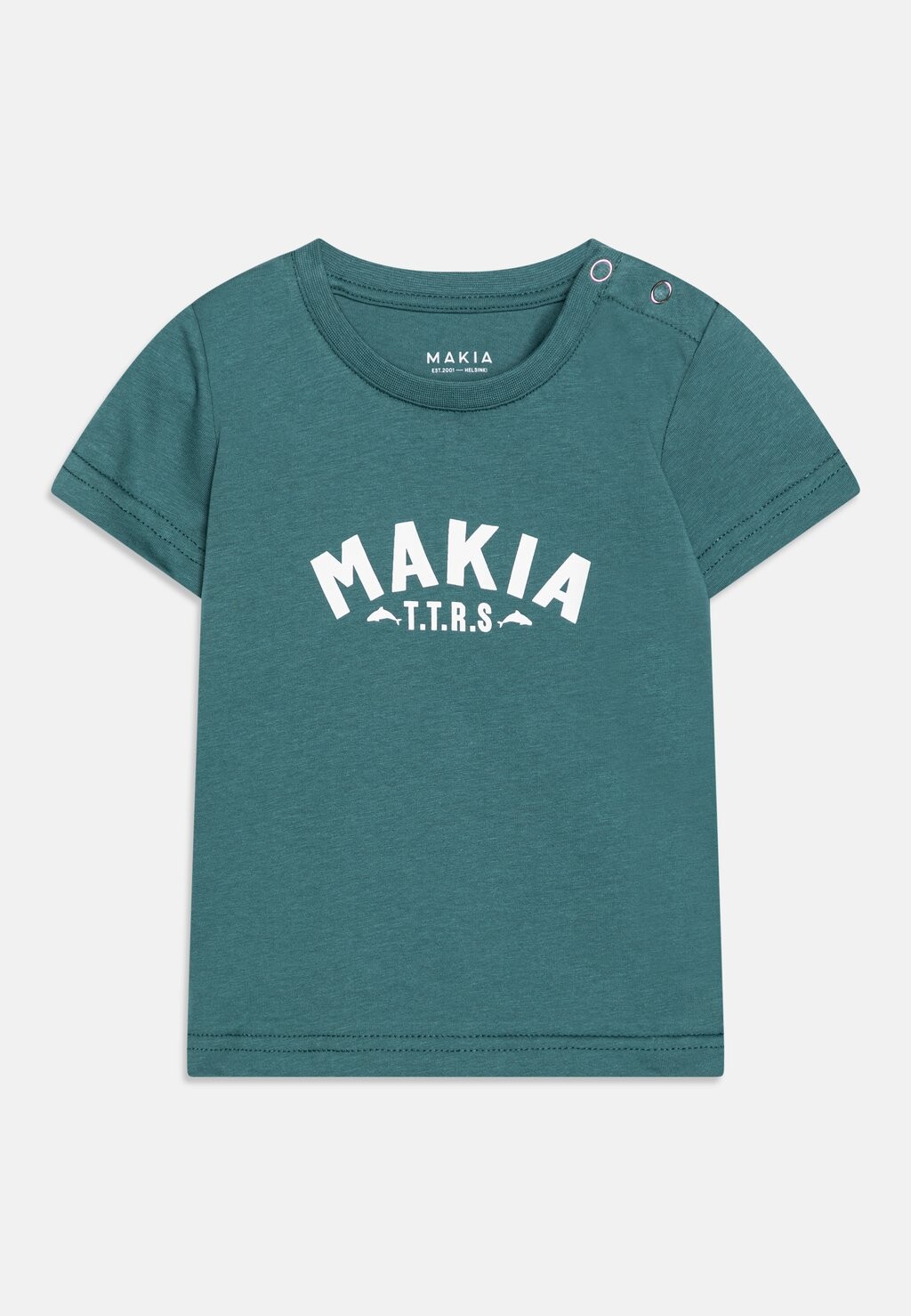 

Футболка с принтом FIN UNISEX Makia, цвет jasper green