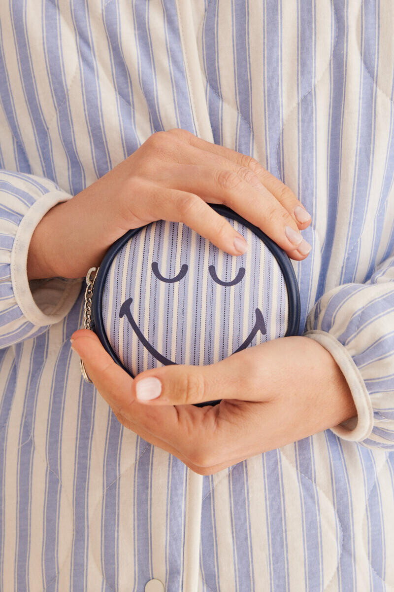 

Круглый кошелек в полоску SmileyWorld Women'secret, синий