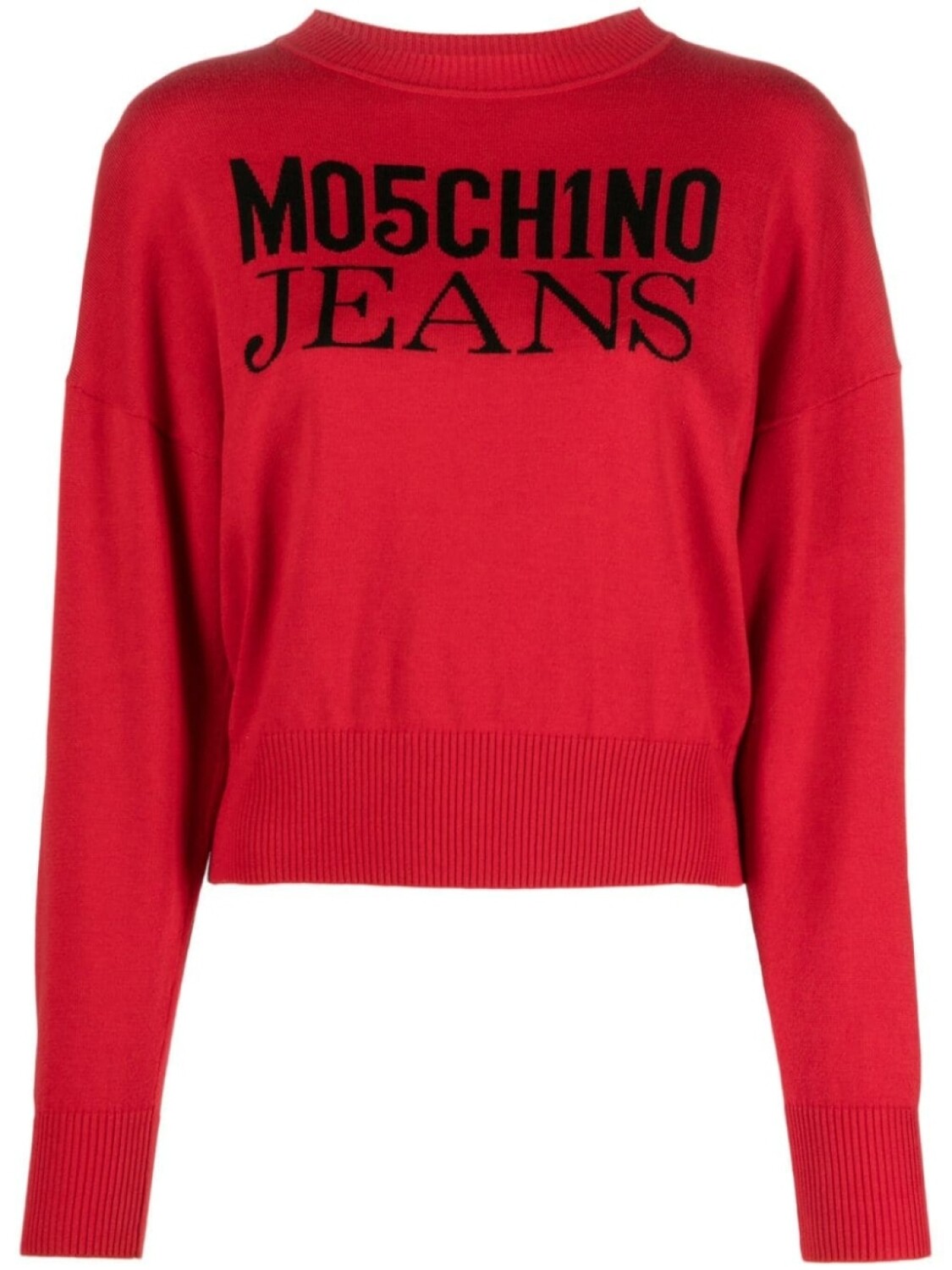 

MOSCHINO JEANS джемпер с логотипом, красный