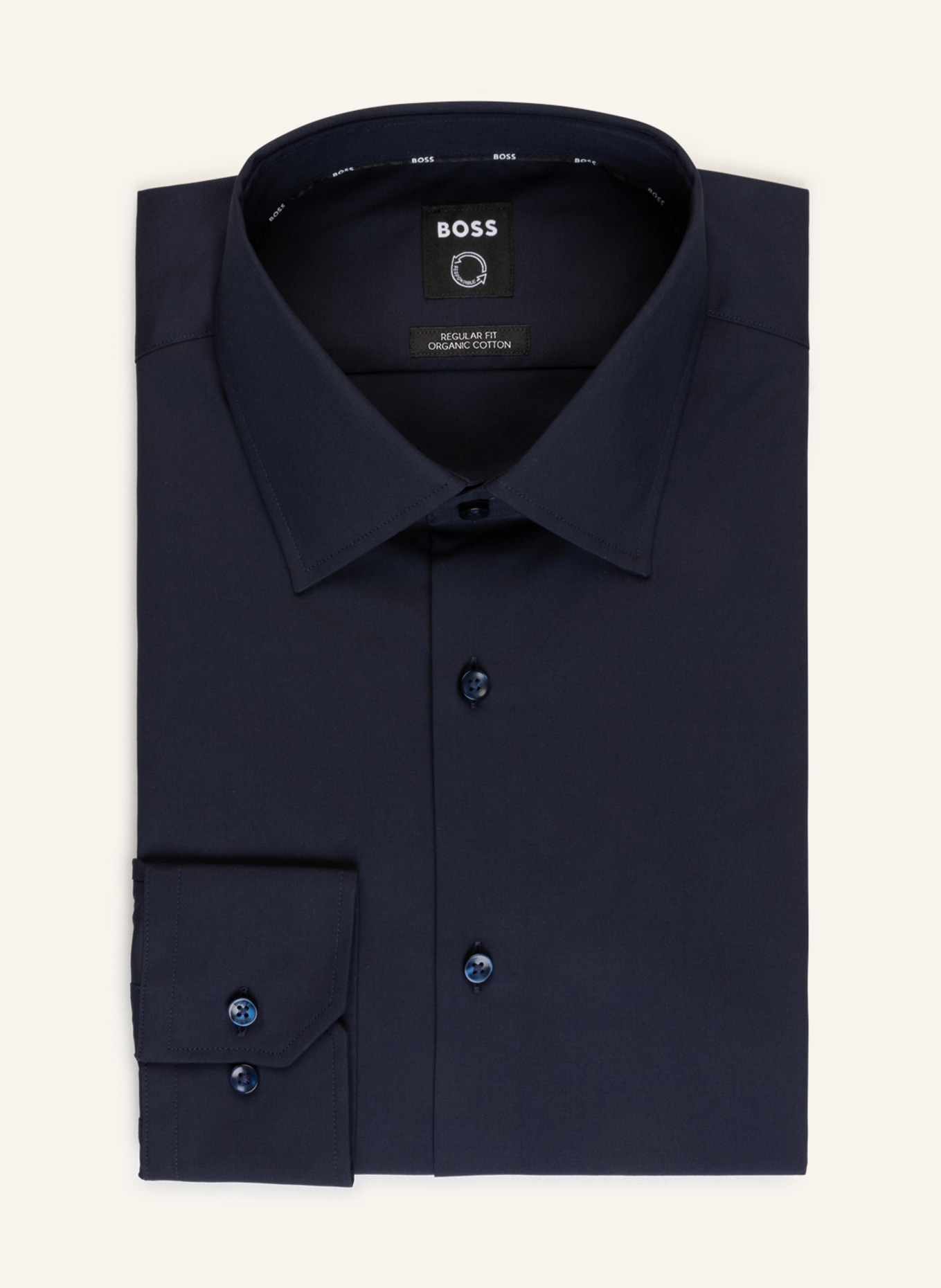 цена Рубашка BOSS JOE Regular Fit, темно-синий