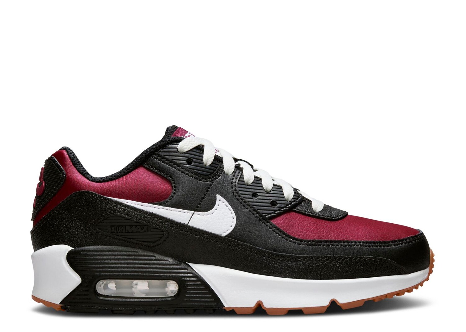 

Кроссовки Nike Air Max 90 Leather Gs 'Black Team Red', черный