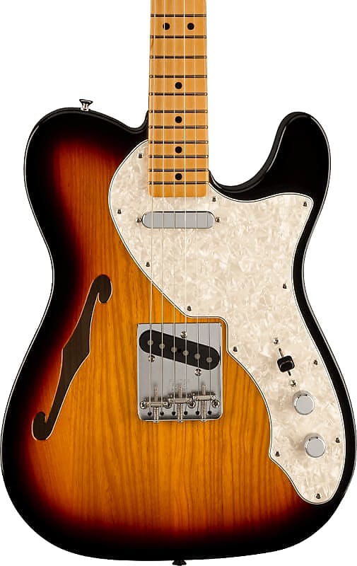 Электрогитара Fender Vintera II 60s Telecaster Thinline Electric Guitar. Maple Fingerboard, 3-Color Sunburst электрогитара fender vintera ii 60s telecaster thinline with maple fretboard 3 color sunburst