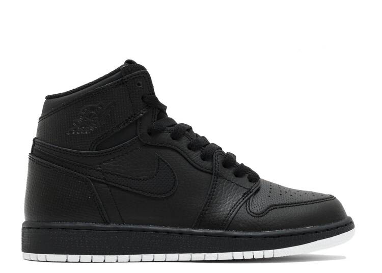 

Кроссовки AIR JORDAN 1 RETRO HIGH OG GS 'BLACK PERFORATED', черный