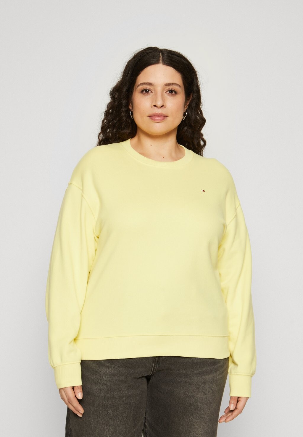 

Толстовка с капюшоном Tommy Hilfiger Curve, желтый