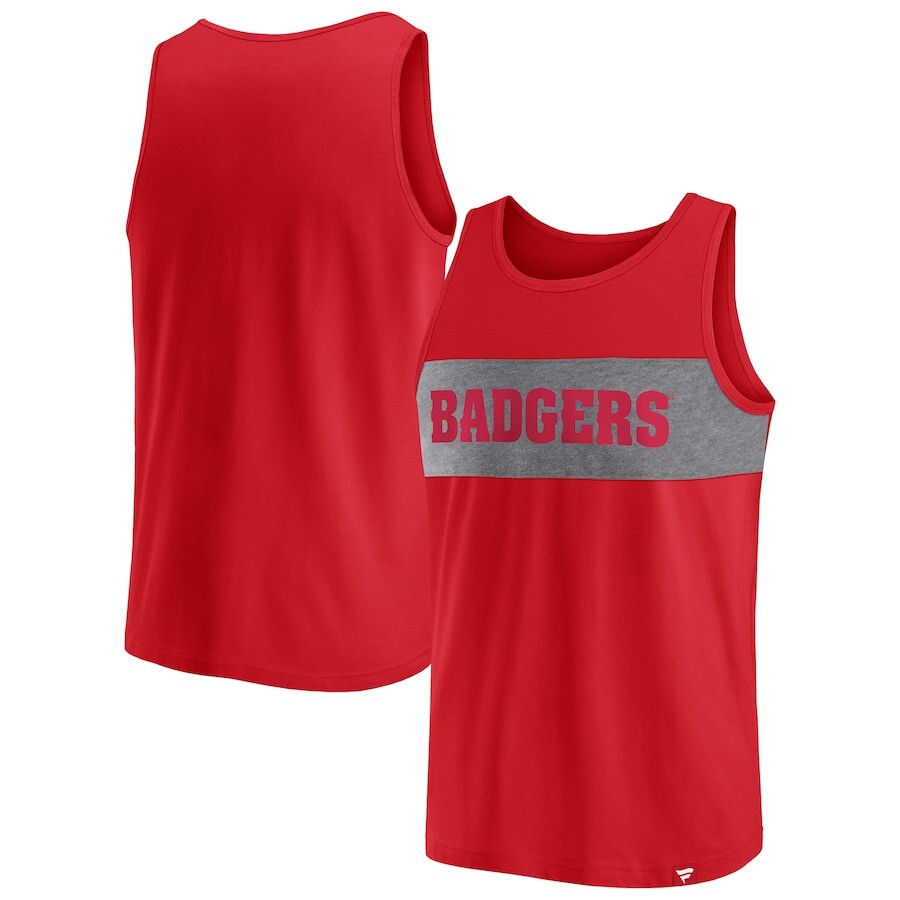 

Майка Fanatics Branded Wisconsin Badgers, красный