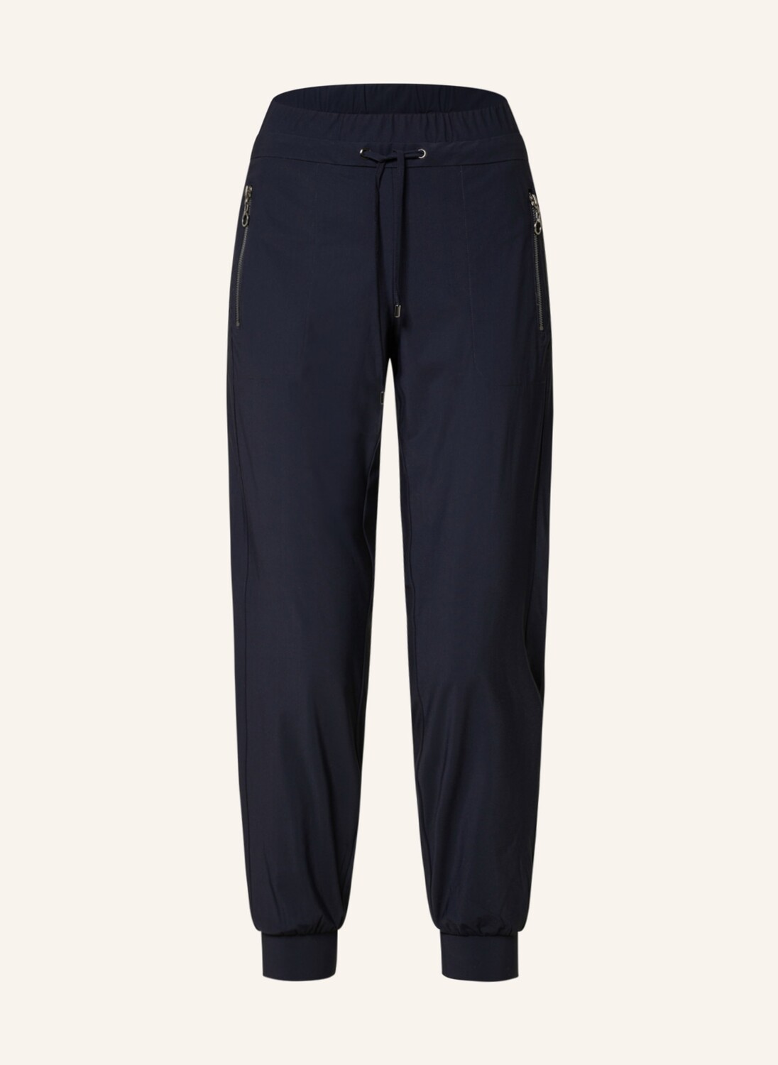 

Брюки s.Oliver BLACK LABEL im Jogging-Stil, темно-синий
