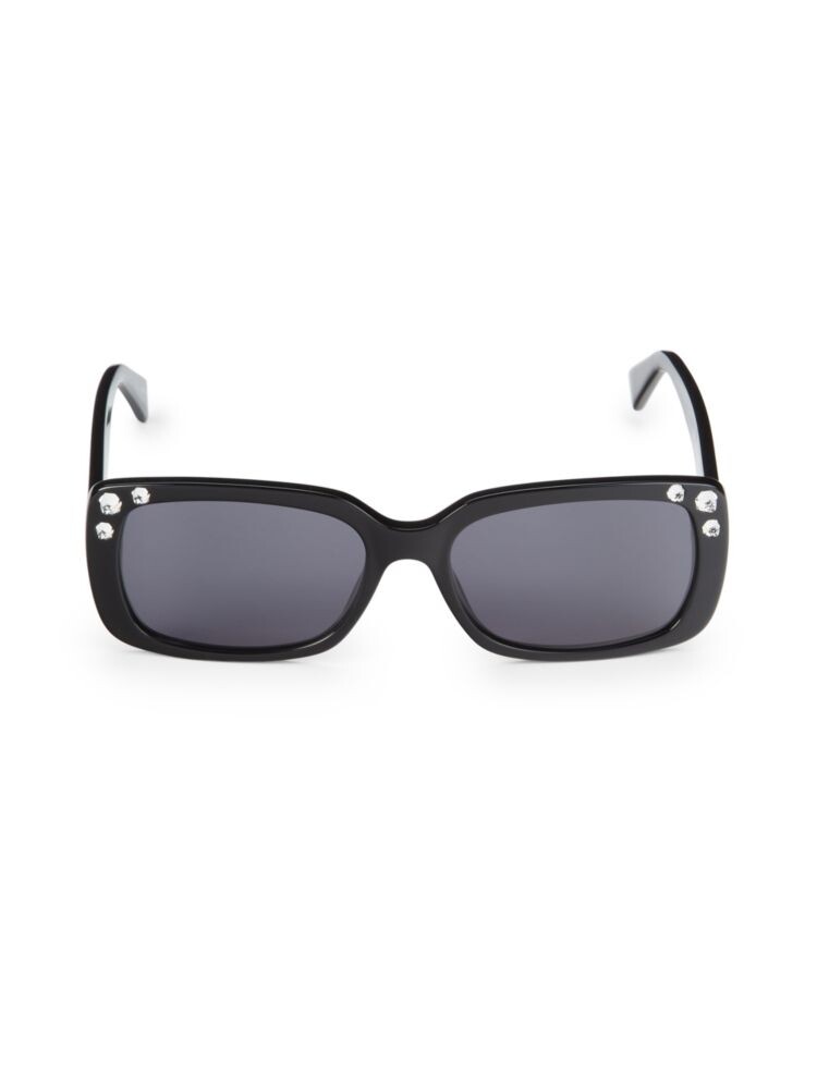 

Прямоугольные солнцезащитные очки 56MM Moschino, черный