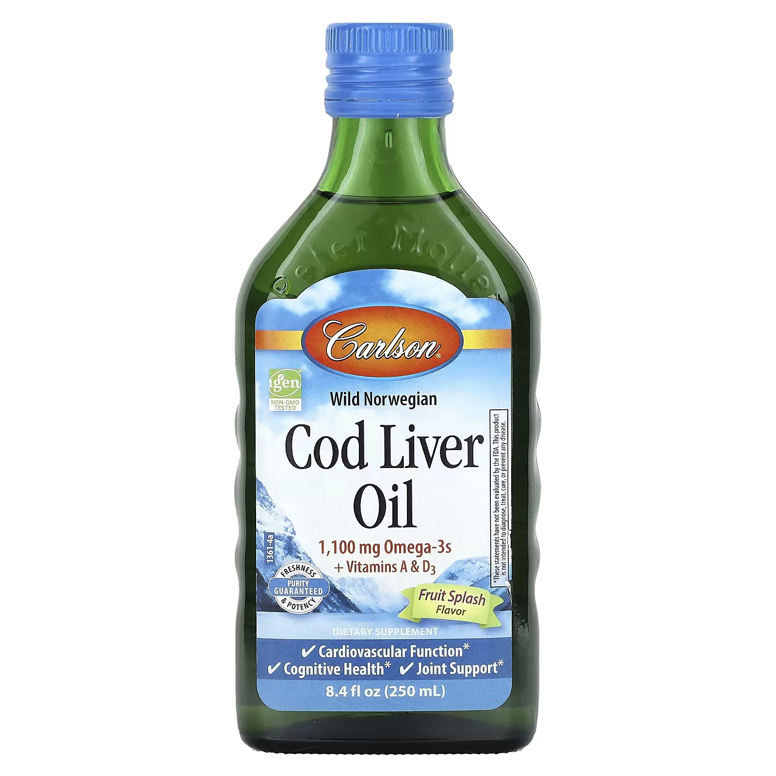 Жир печени трески Carlson Wild Norwegian Cod Liver Oil, 250 мл витамины lifetime vitamins для поддержки сердечно сосудистой системы 30 мягких таблеток