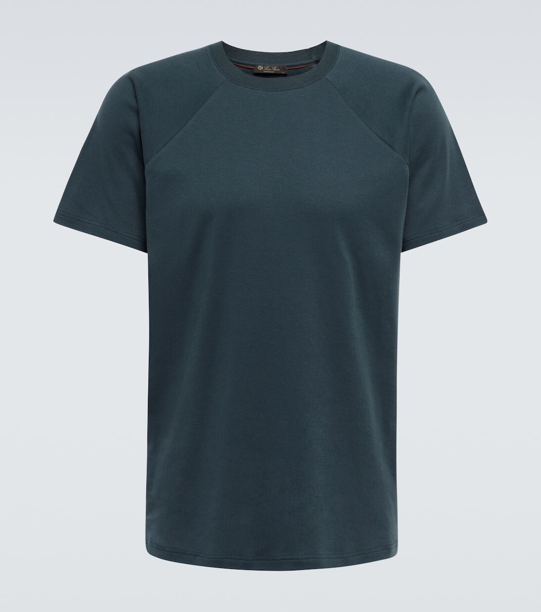 

Хлопковая футболка Loro Piana, синий