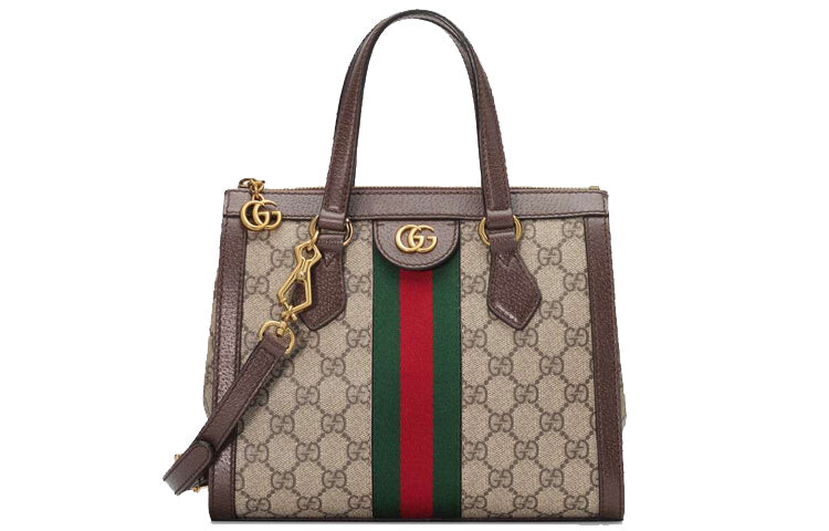 

Сумка GUCCI Ophidia GG через плечо, коричневый/бежевый