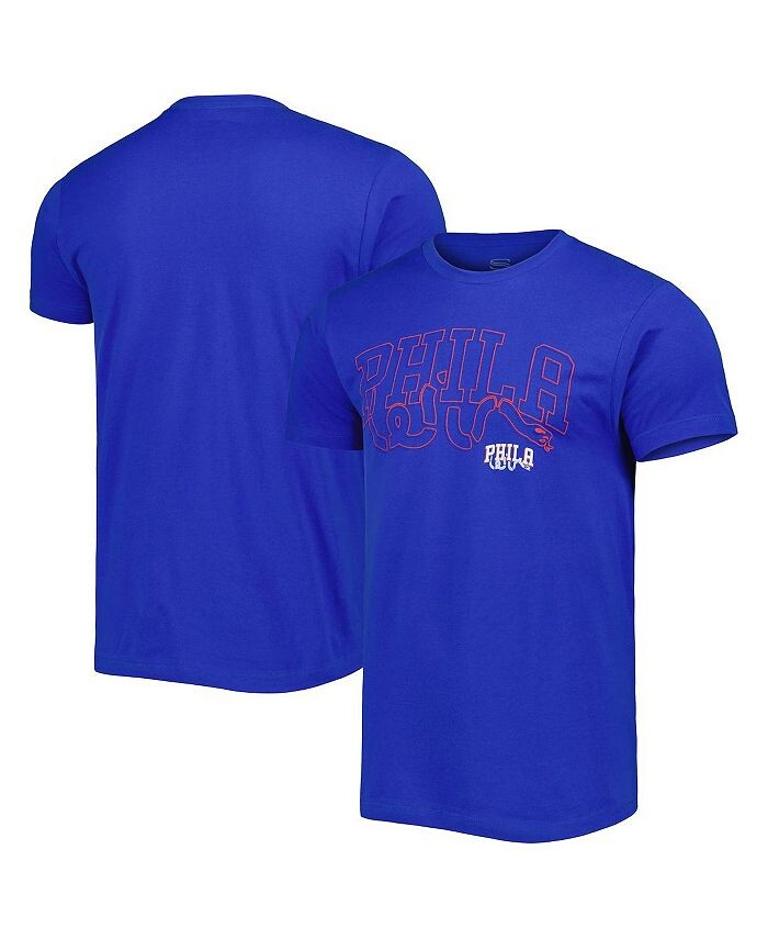 

Мужская и женская футболка Royal Philadelphia 76ers Element с логотипом в стиле поп-музыки Stadium Essentials, синий