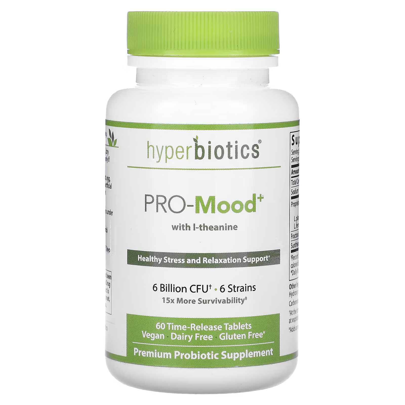 Пищевая добавка Hyperbiotics Pro-Mood с L-теанином, 60 таблеток