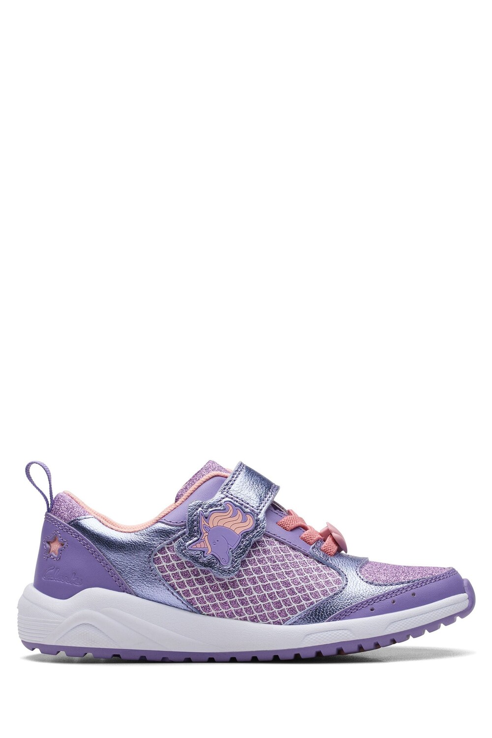 

Детские спортивные кроссовки F Fit Aquatic Brill с блестками Clarks, фиолетовый