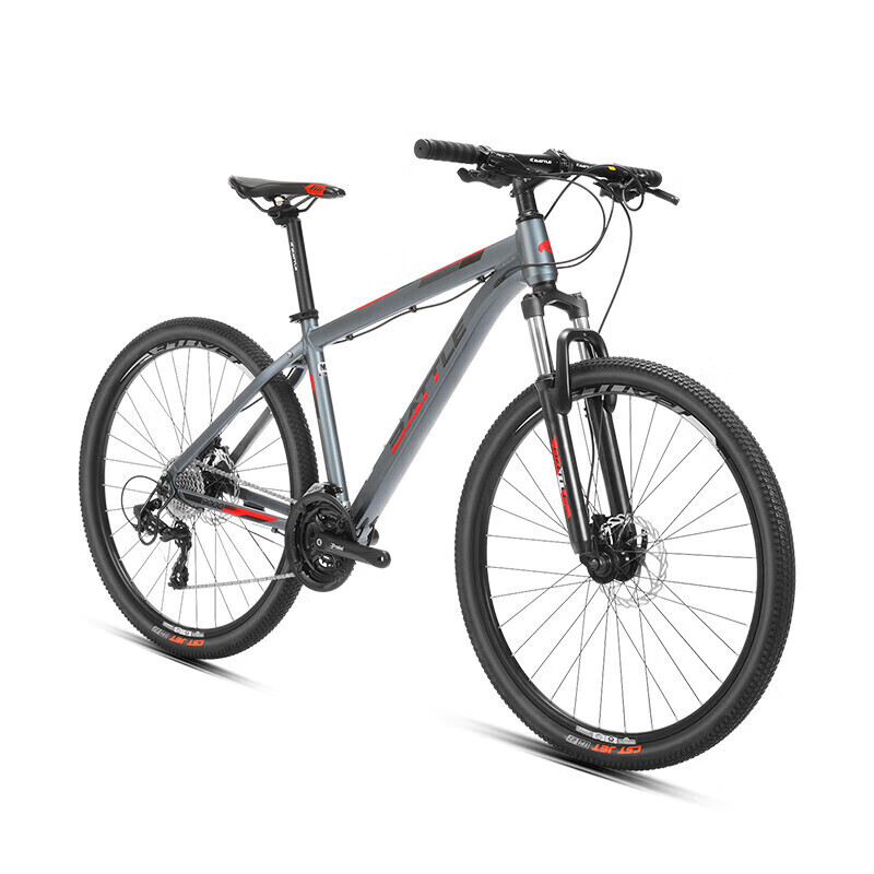 

Горный велосипед Bond Fujita Shimano с регулируемой скоростью, 27,5-дюймовый масляный дисковый тормоз, мужской и женский взрослый студенческий велосипед для бездорожья, серый, красный BATTLE