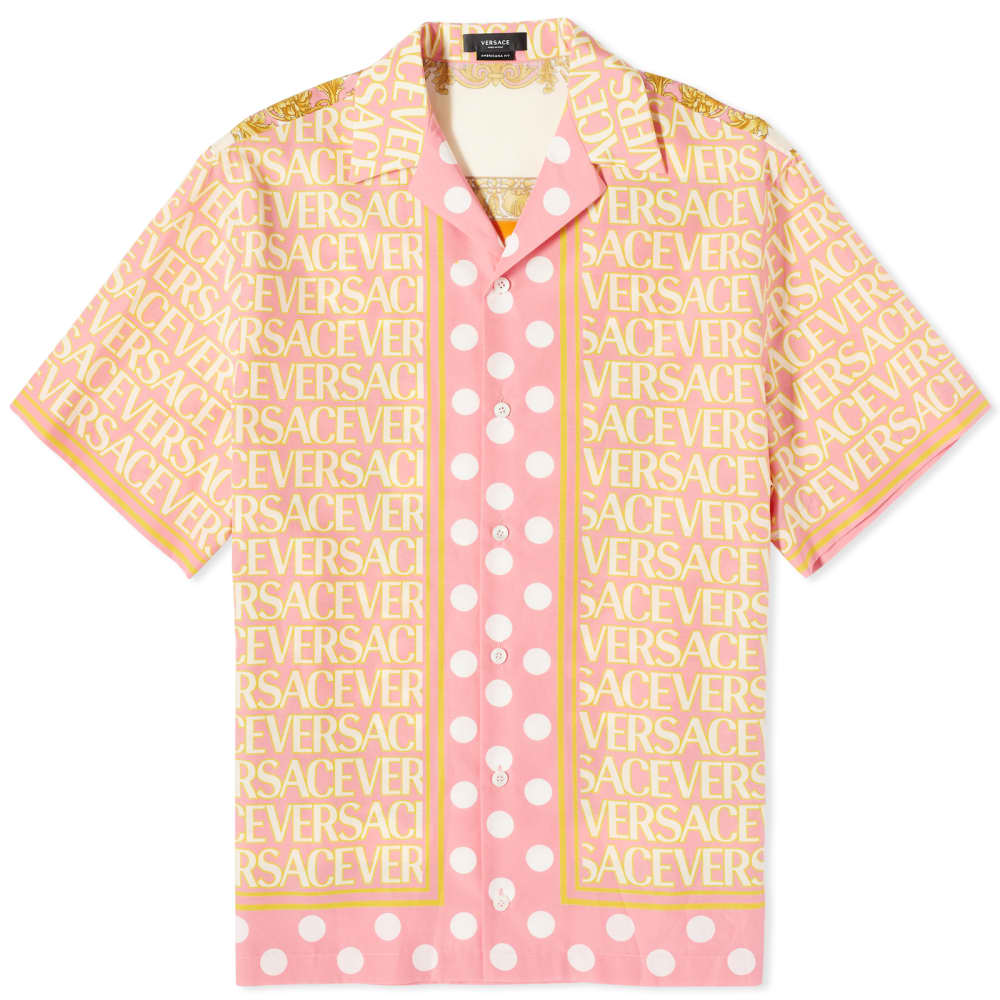 цена Отпускная рубашка Versace со сплошным принтом