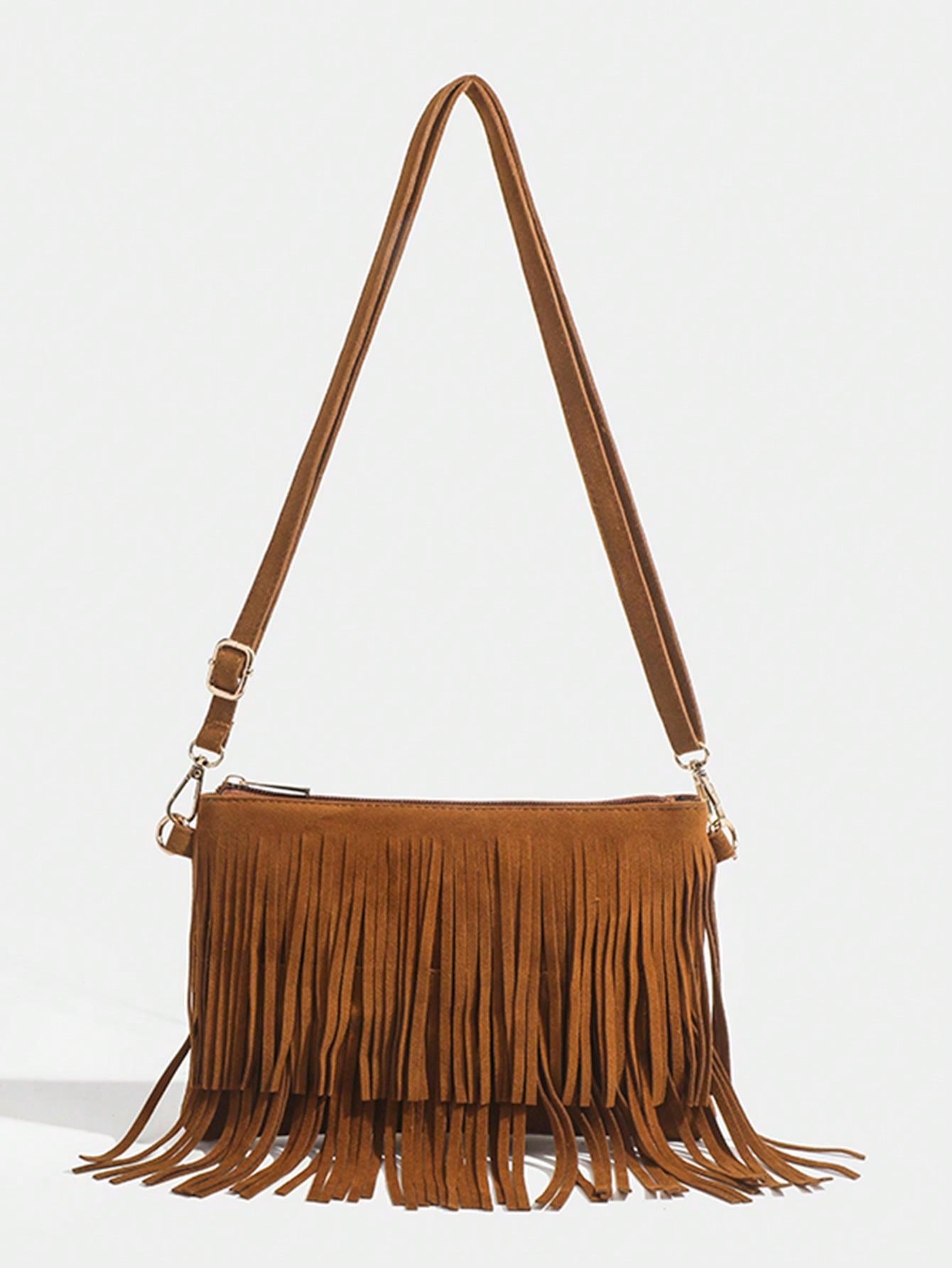 Винтажная женская сумка через плечо в британском стиле, коричневый