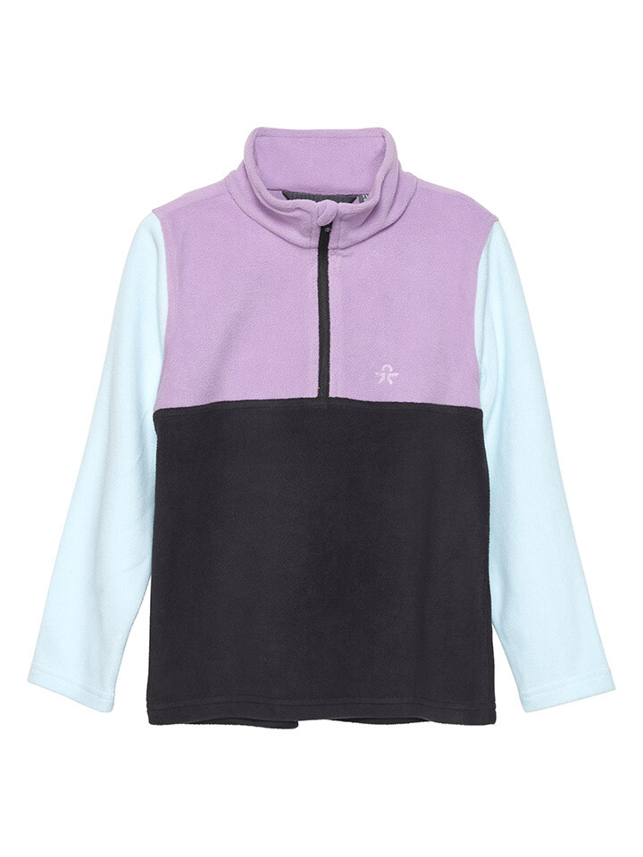 

Флисовая куртка Color Kids Fleecepullover, цвет Flieder/Türkis/Schwarz