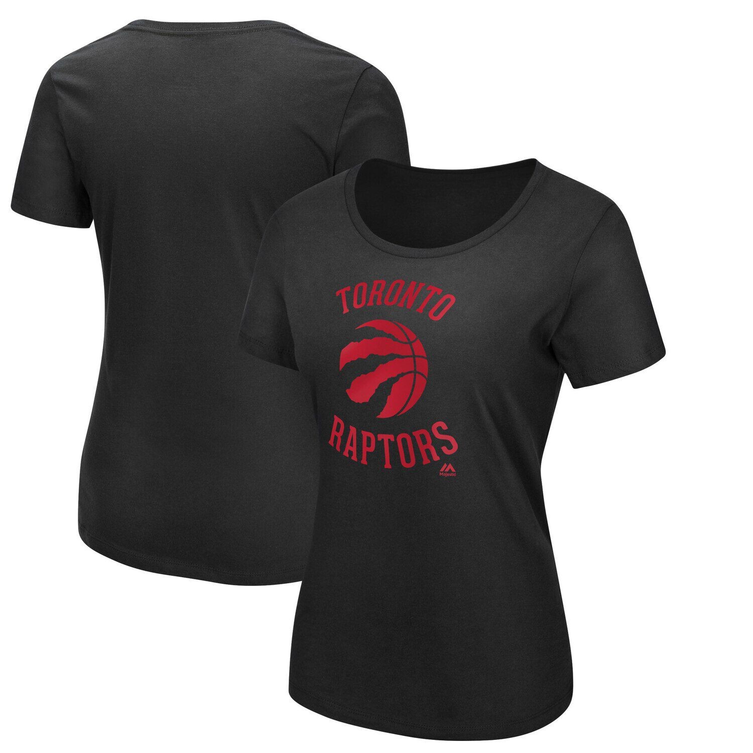 

Женская черная футболка Majestic Toronto Raptors The Main Thing Majestic, Черный