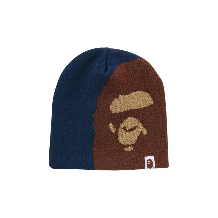 

Бейсболка BAPE Ape Head Knit Cap, темно-синий