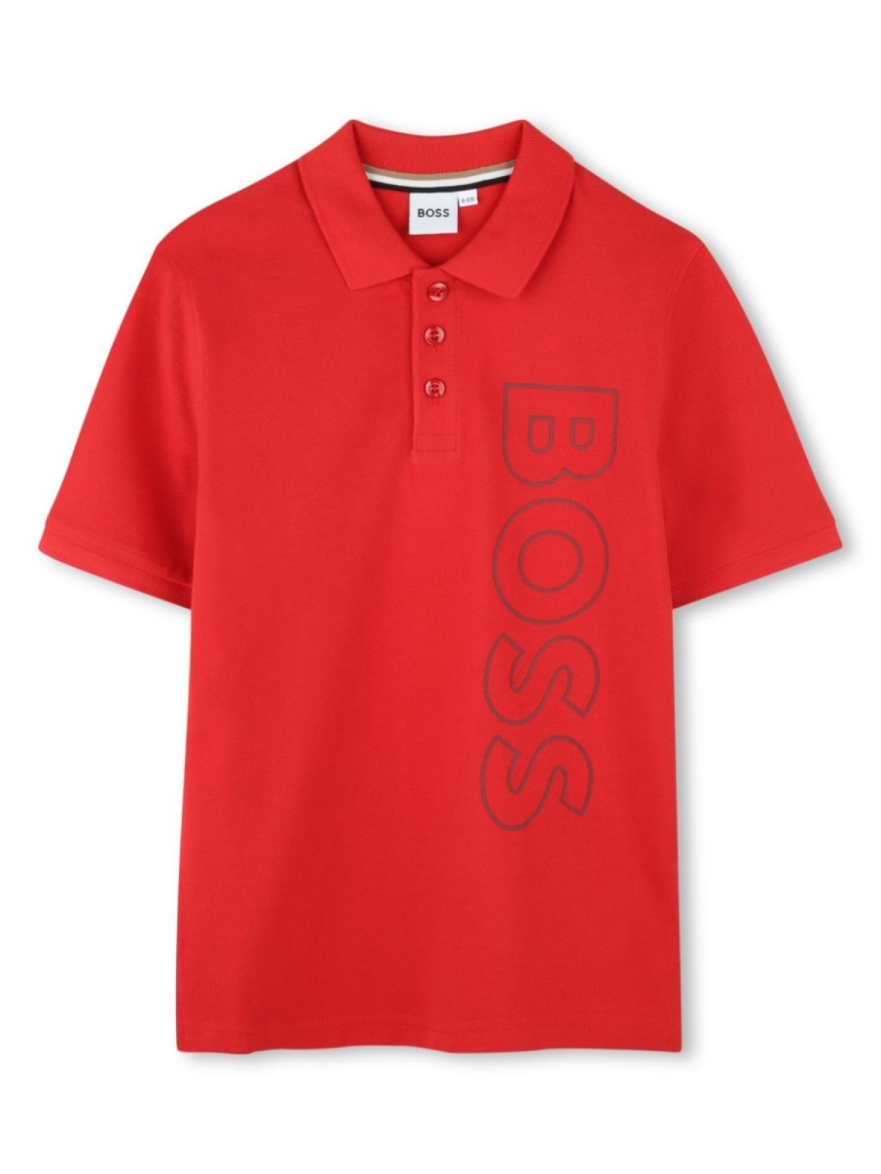 

BOSS Kidswear рубашка поло с логотипом, красный