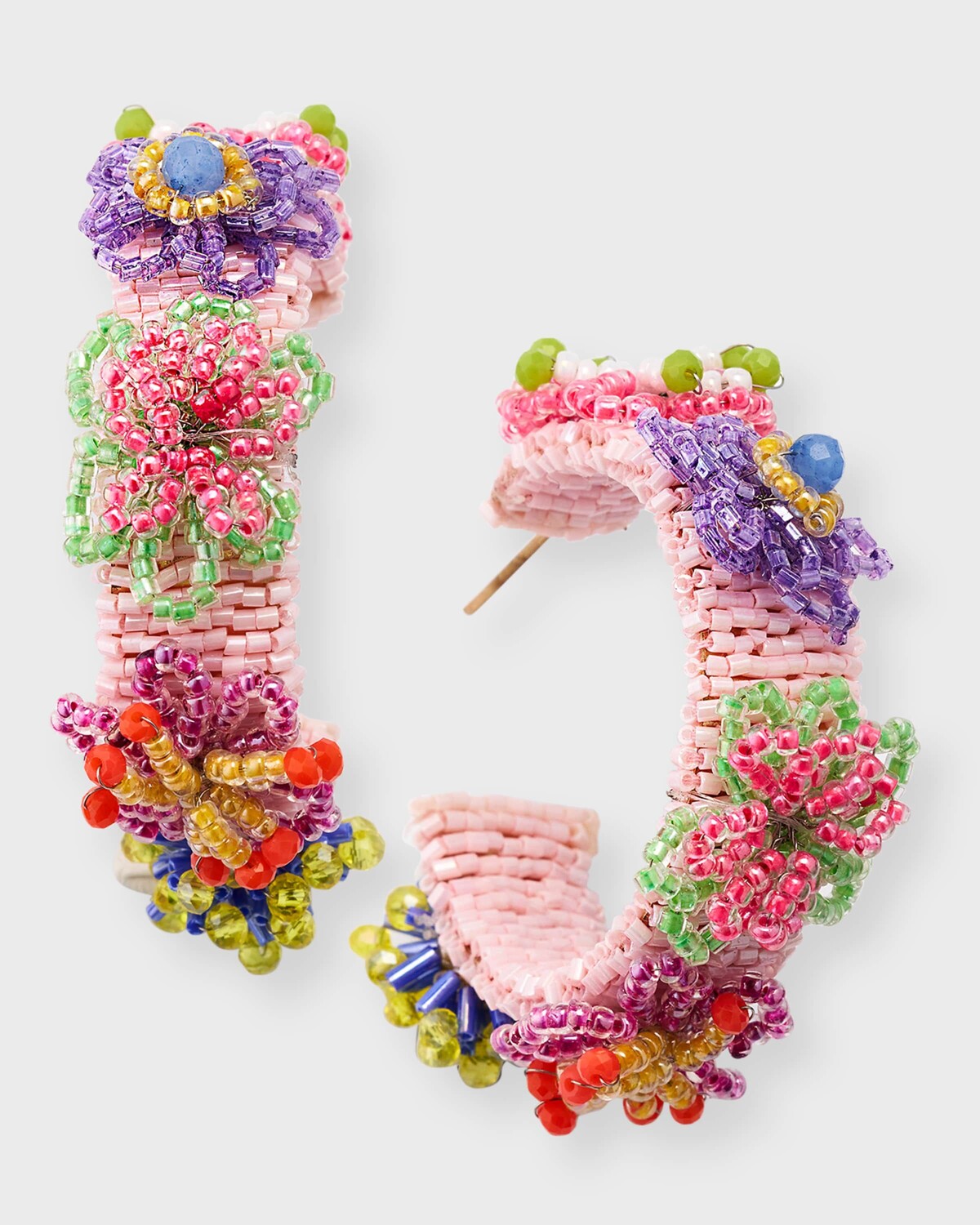 

Летние серьги-кольца Lux Mignonne Gavigan, цвет Multi