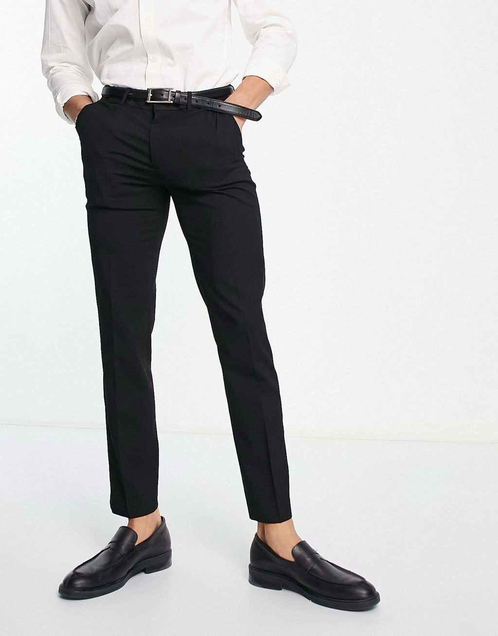 

Черные элегантные брюки скинни River Island, Черный
