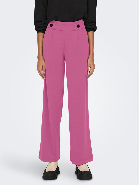 Широкие брюки из ткани Jdy, розовый широкие брюки jdy бежевый