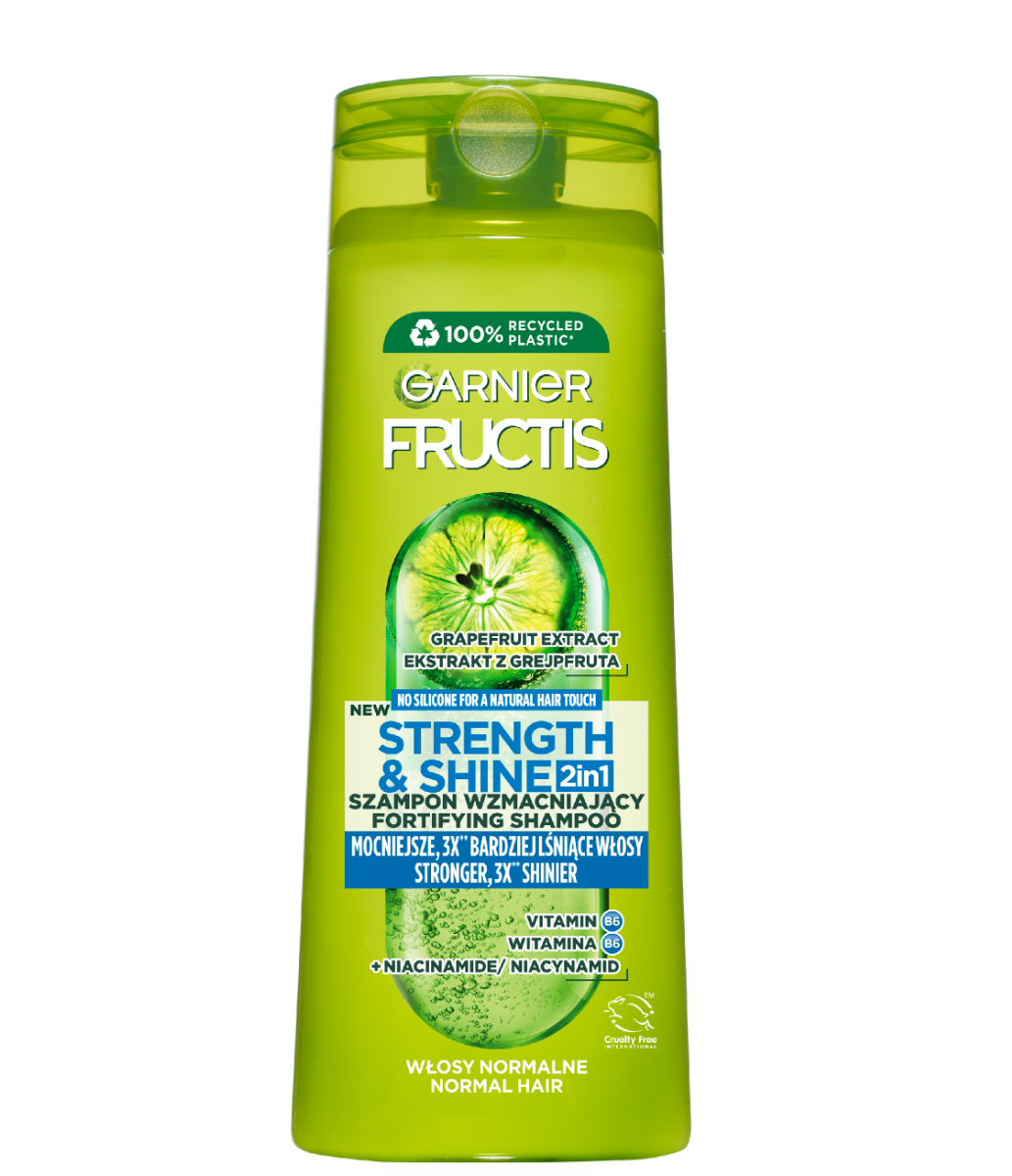 цена Fructis Strenght & Shine 2w1 шампунь, 400 ml