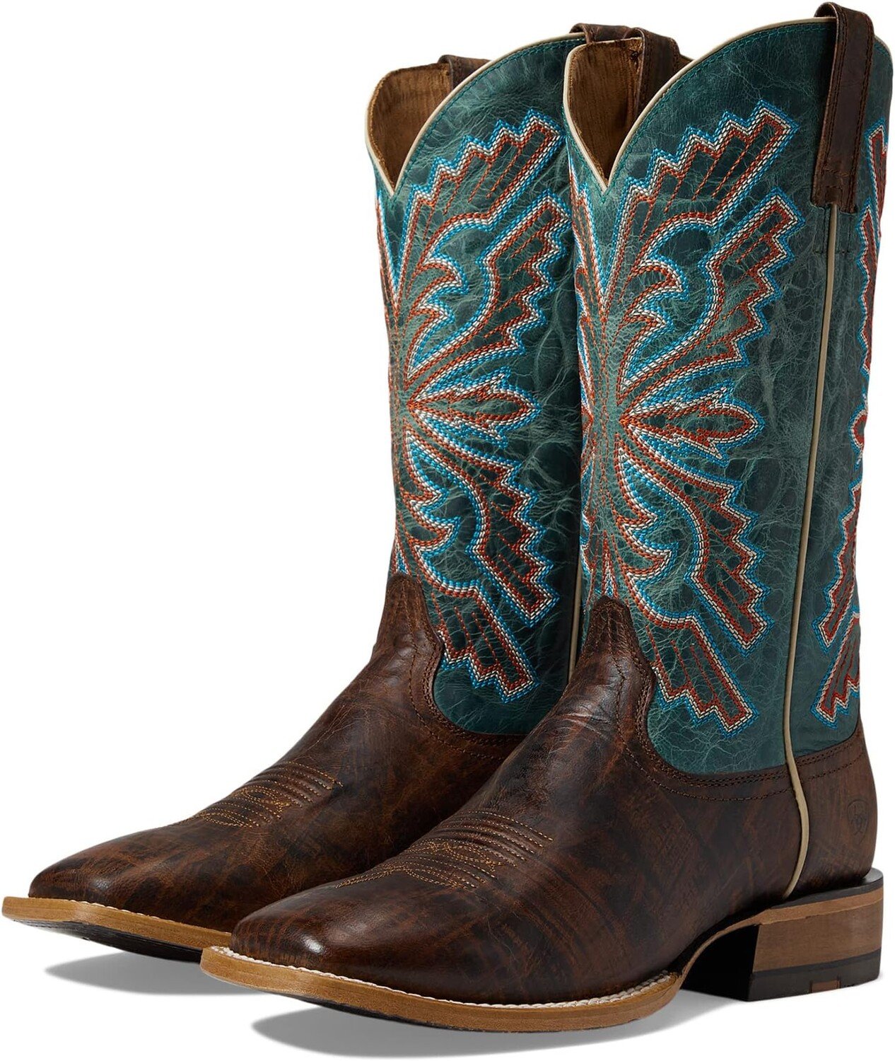 

Ковбойские сапоги Sting Western Boots Ariat, цвет Burnt Brown/Antique Teal