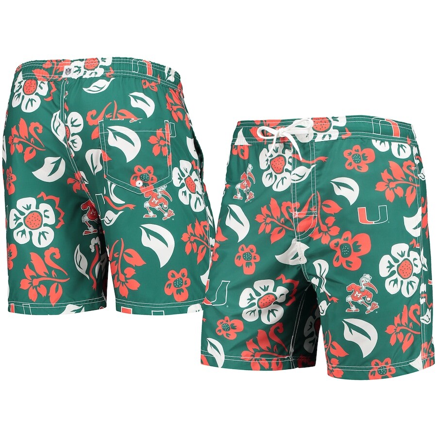 

Пляжные шорты Wes & Willy Miami Hurricanes, зеленый