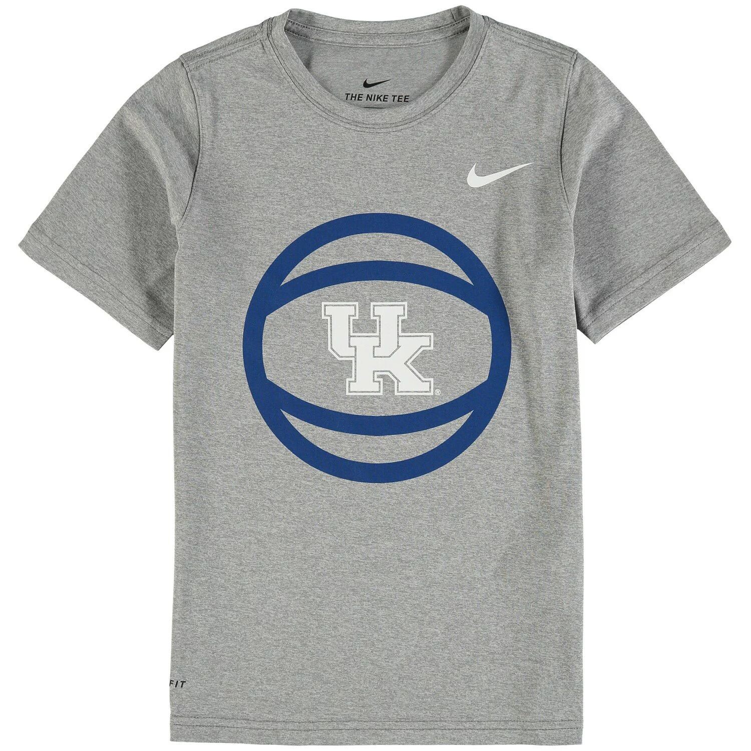 

Серая молодежная футболка Nike Kentucky Wildcats Basketball с логотипом Performance Nike
