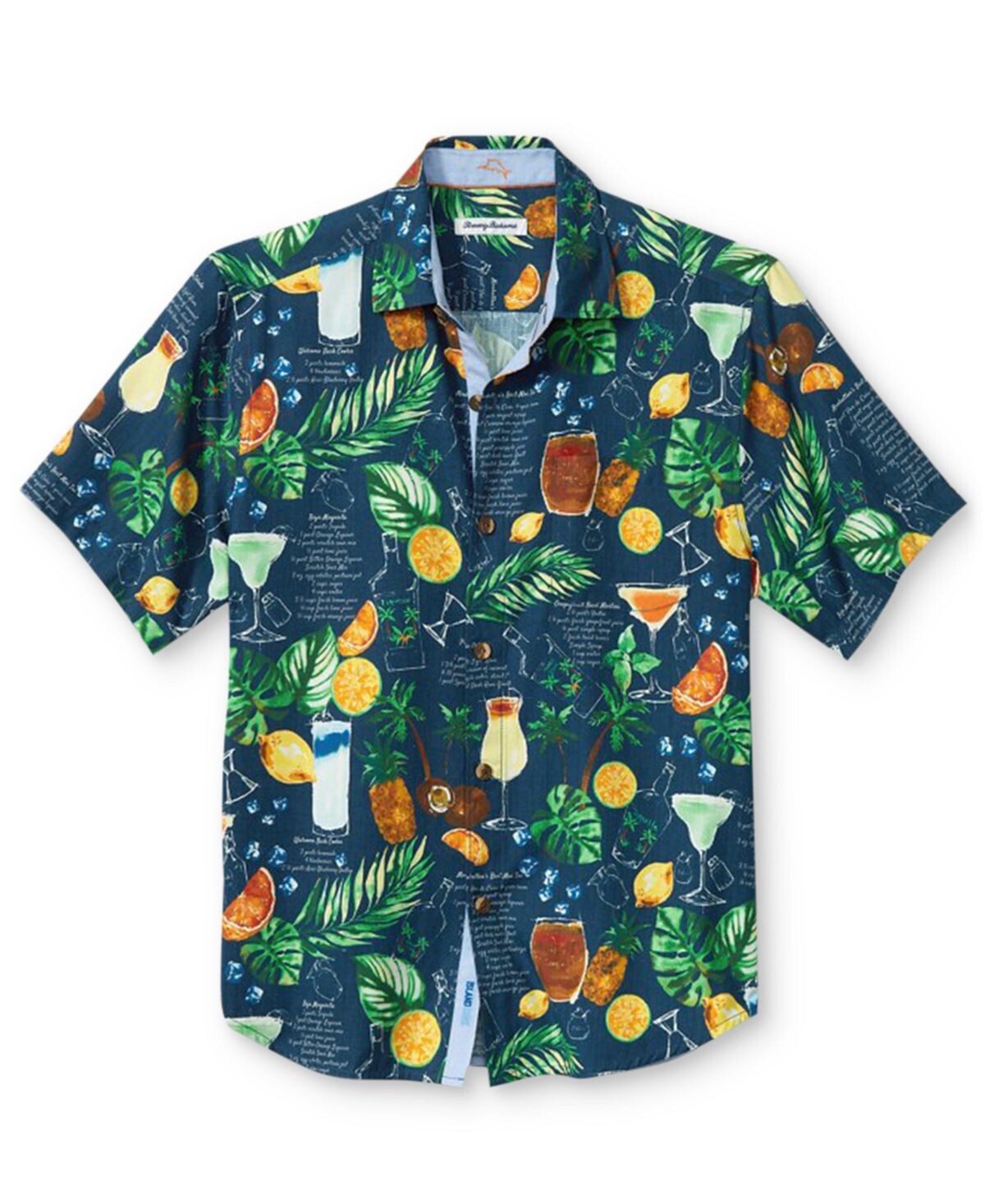 

Мужская рубашка Island Social из смесового шелка с короткими рукавами Tommy Bahama