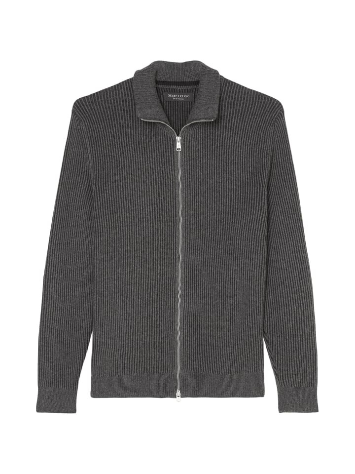 

Кардиган Marc O'Polo Zipper Strickjacke regular, цвет graphite grey melange
