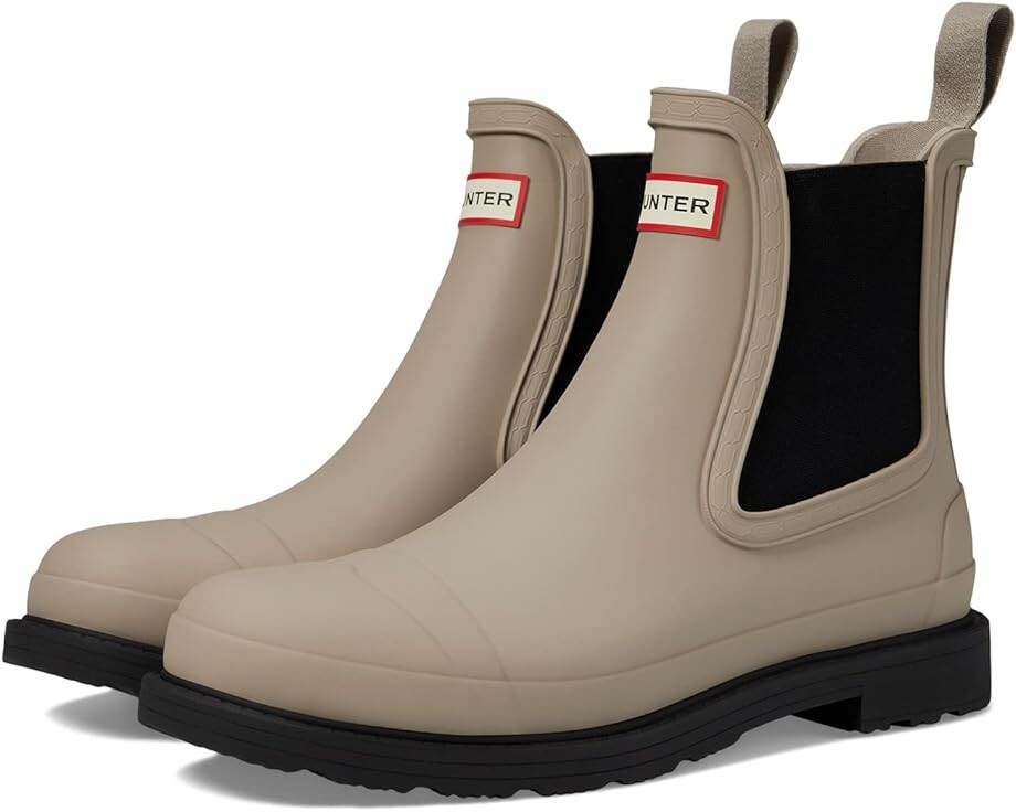 

Ботинки Hunter Commando Chelsea Boot, цвет Skimming Stone/Hunter Black