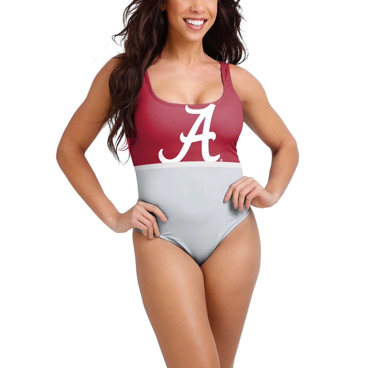 

Женский цельный купальный костюм FOCO Crimson Alabama Crimson Tide
