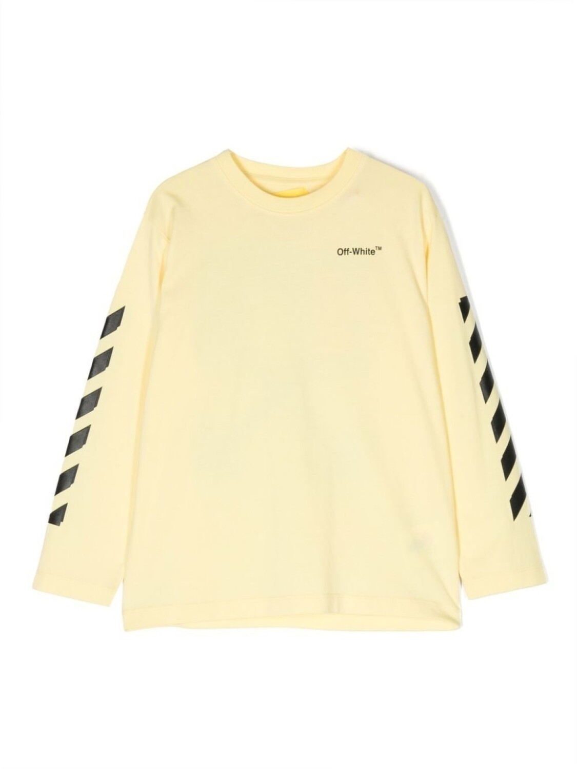 

Off-White Kids футболка с длинными рукавами и логотипом, желтый