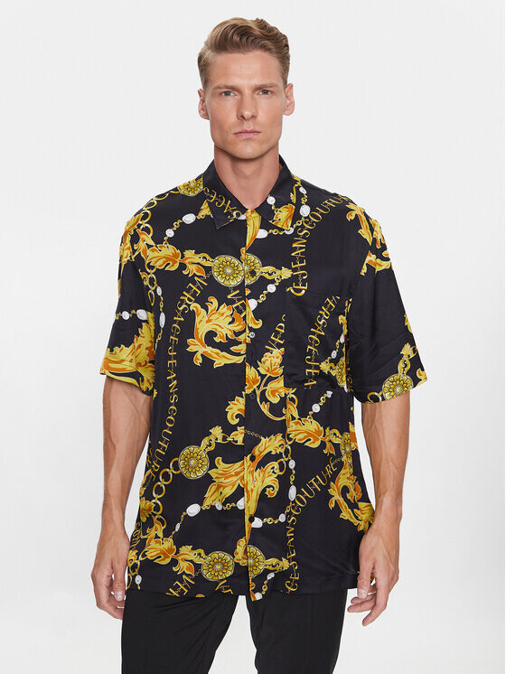 

Рубашка стандартного кроя Versace Jeans Couture, черный