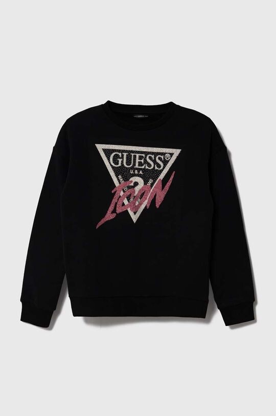 

Детская хлопковая толстовка Guess, черный