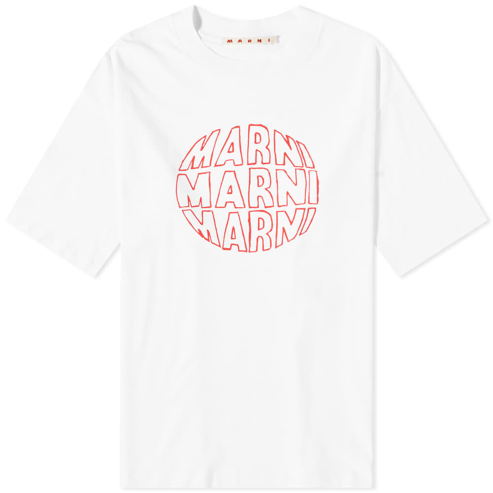 

Футболка с круглым логотипом Marni