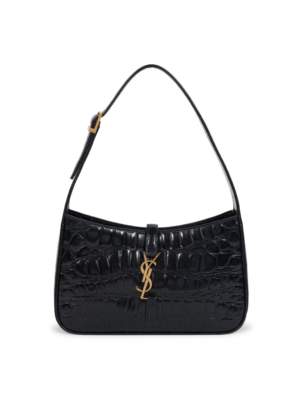 

Миниатюрная кожаная сумка-хобо Le 5 à 7 Saint Laurent