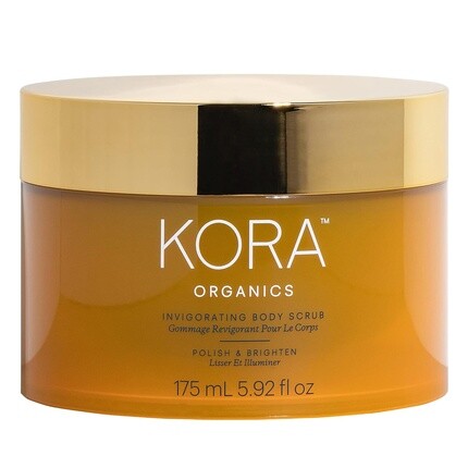 

KORA Organics Бодрящий скраб для тела, гладкое отшелушивающее действие, сертифицированный органический, не подвергается испытаниям на животных, 5,92 унции