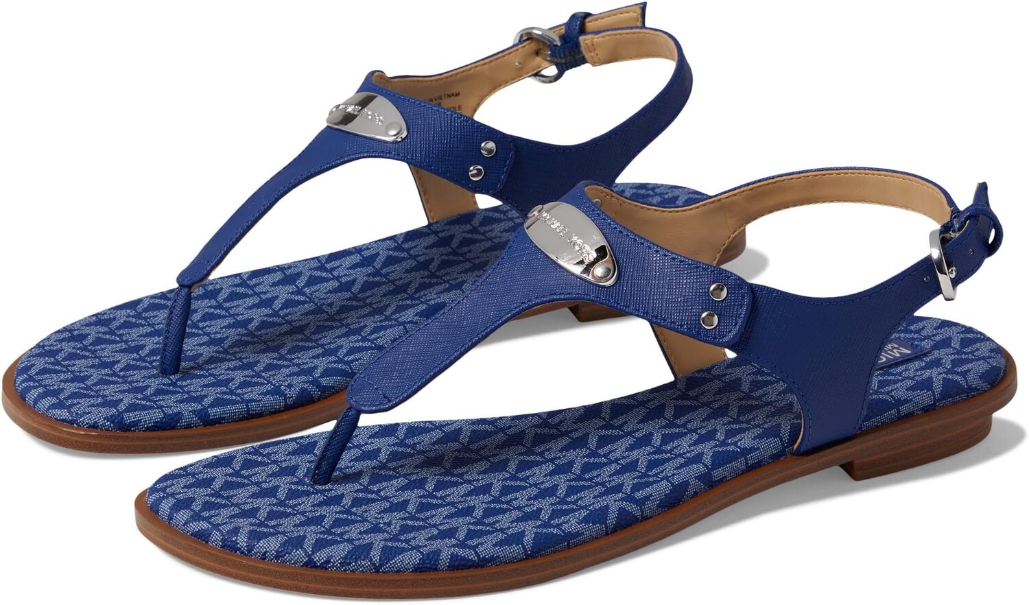 

Сандалии на плоской подошве MK Plate Thong MICHAEL Michael Kors, цвет Cobalt